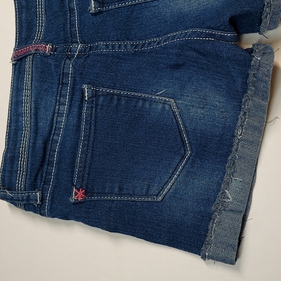 Tommy Bahama Girl's Size 8 Shorts Denim Jean Blue Rolled Hem Distressed - Picture 7 of 7